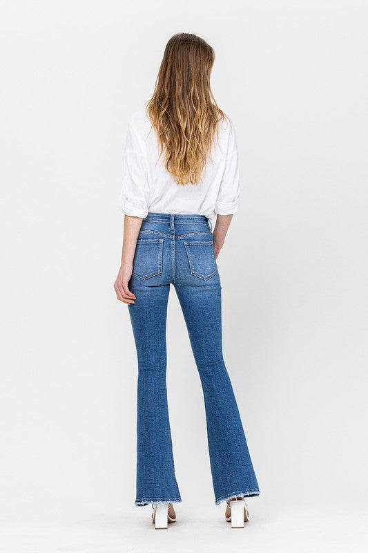 Vervet by Flying Monkey 34 Inch Mid Rise Flare Jeans