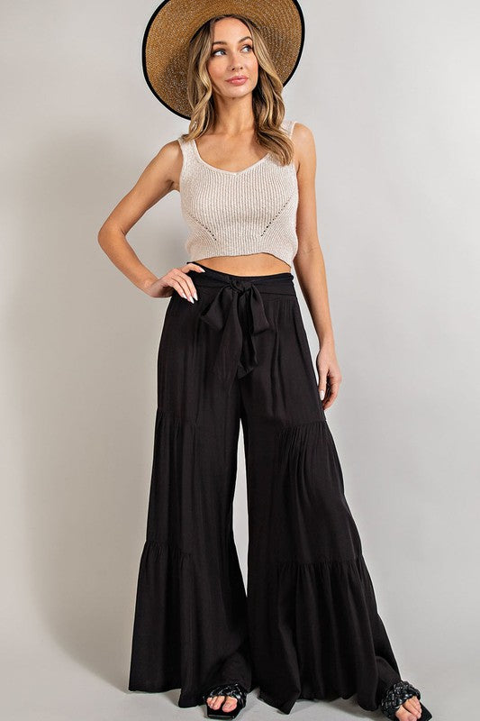 Tiered Wide Leg Pants – Blueberi Boutique