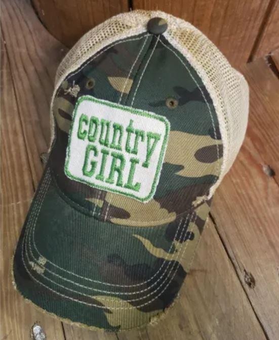 Country Girl Baseball Style Hat