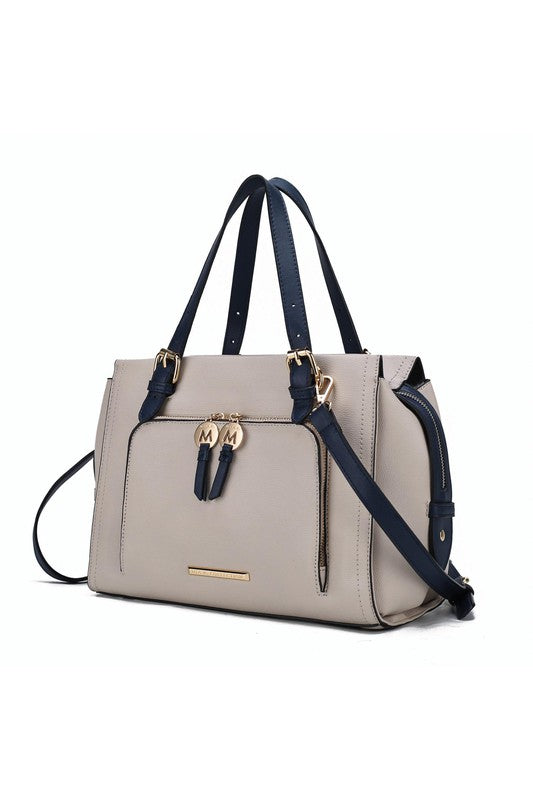 MKF Elise Color-block Satchel Bag by Mia k