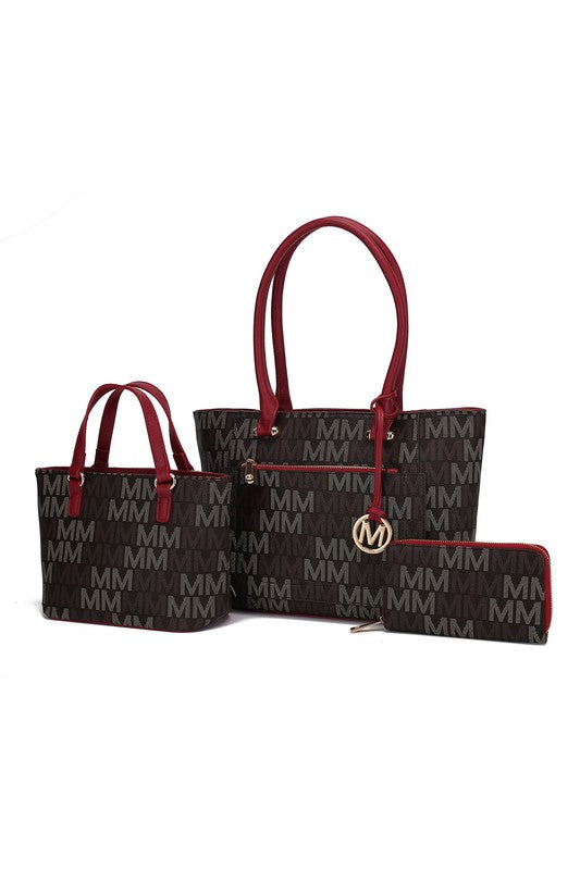MKF Collection Lady M Signature Tote Bag & Wallet Set by Mia