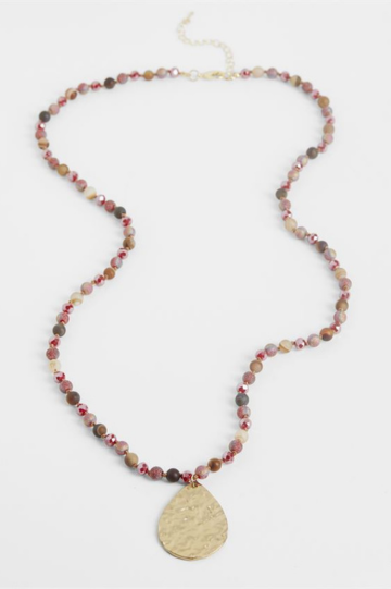 Coco + Carmen Katrina Necklace Deep Red