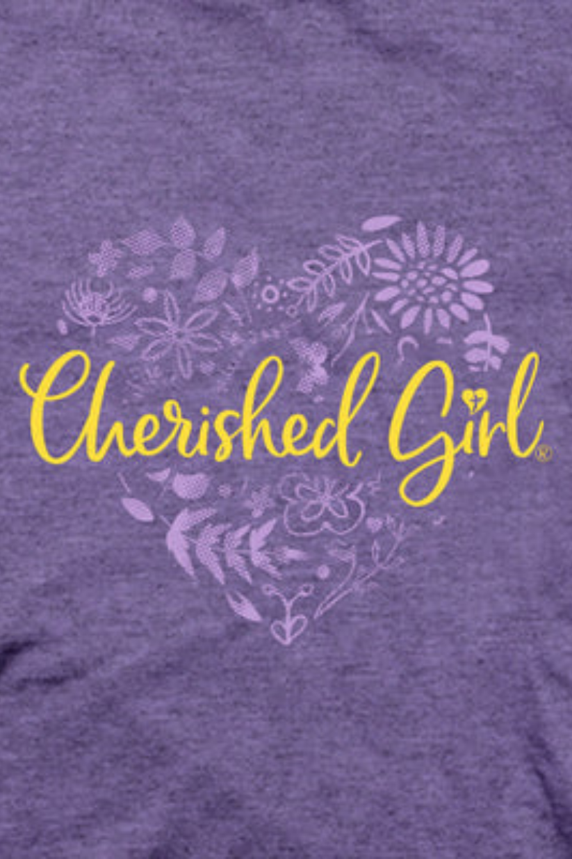 Kerusso Cherished Girl Women's T-Shirt Love Never Fails Floral