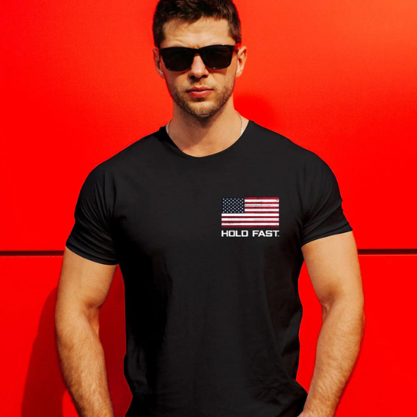 Hold Fast Men's T-Shirt Hold Fast Flag