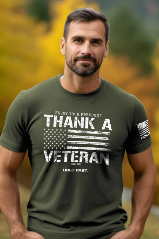 Hold Fast Men's T-Shirt Thank A Veteran