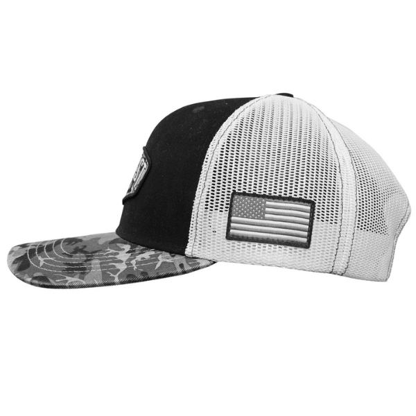 Hold Fast Men's Cap Black Camo Crest